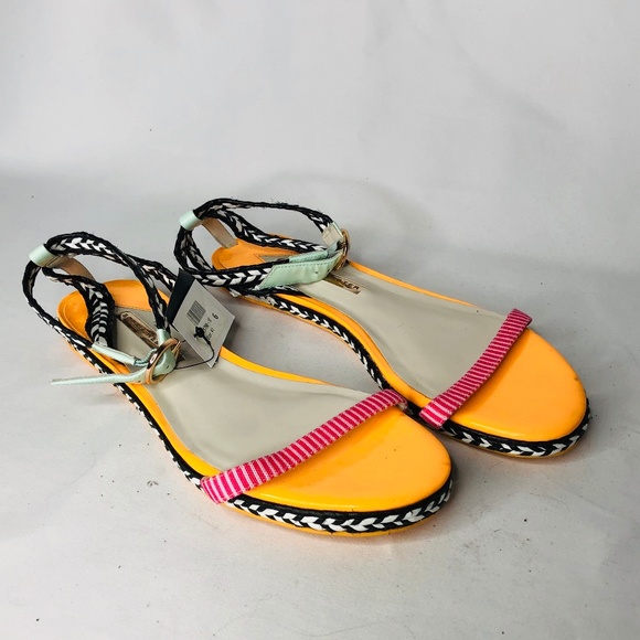 Sophia Webster Shoes - Sophia Webster Strappy Sandals Mixed Print Braided